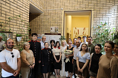 Участники Молодежной палаты посетили открытие мемориальной таблички в память о ветеране 