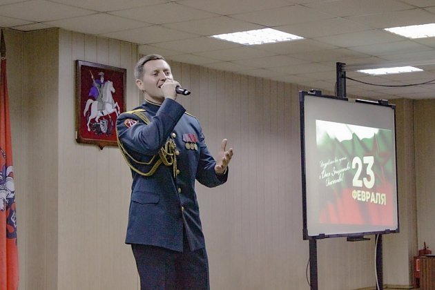 Концерт в честь Дня защитника Отечества состоялся в Центре профессиональной подготовки столичных росгвардейцев